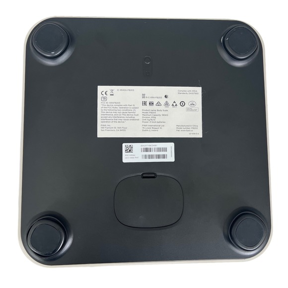 Fitbit FB203 Body Scale Digital Weight Scale White Glass Top - Picture 2 of 5